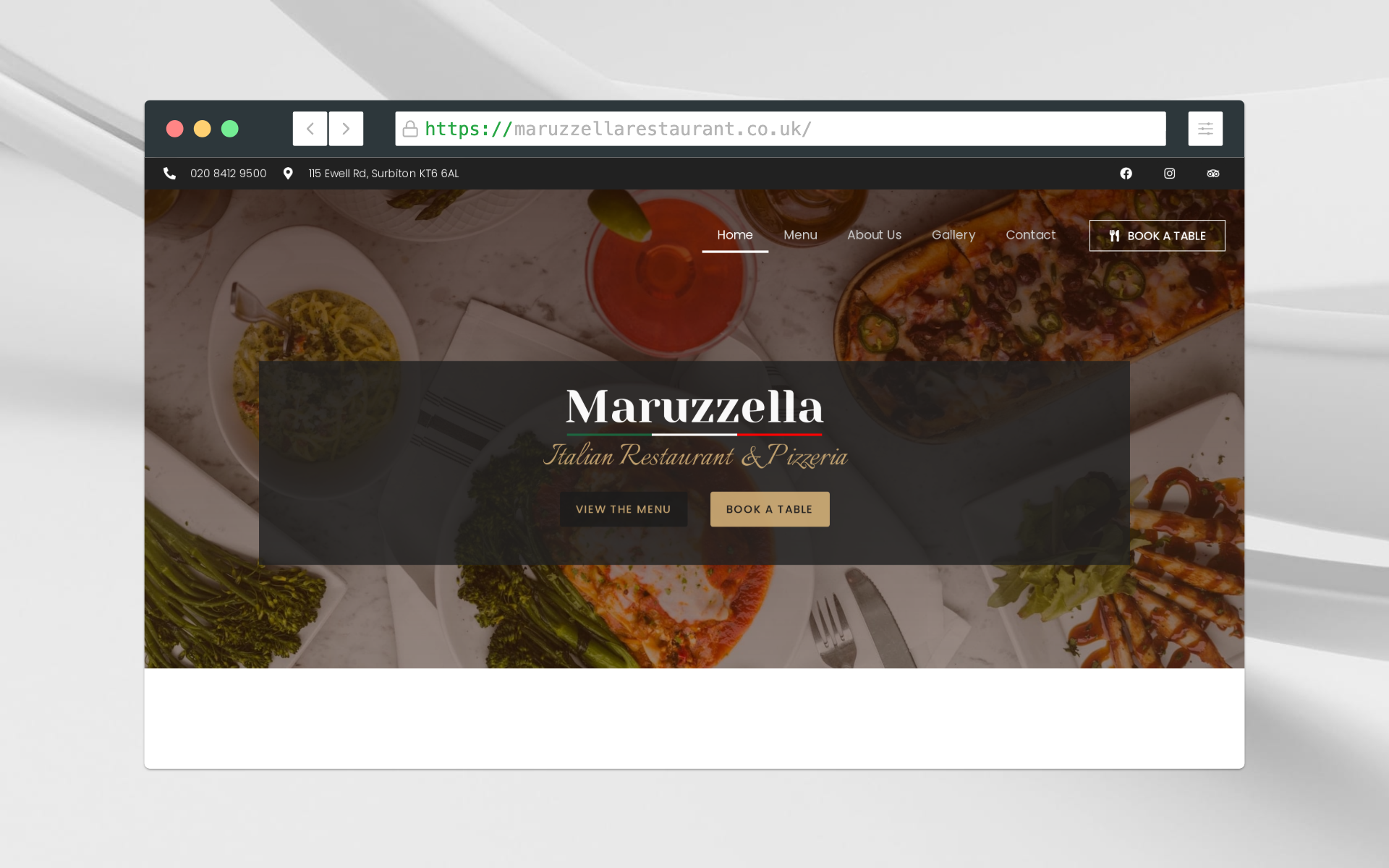 Restaurant Website