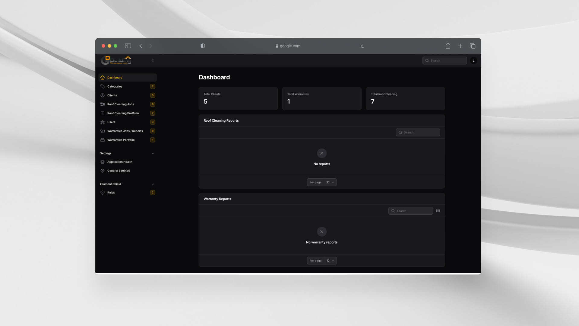 Custom CRM Warranty Tracker